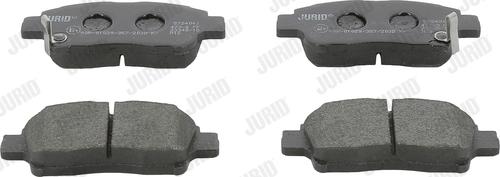 Jurid 572404J - Set placute frana,frana disc www.parts5.com