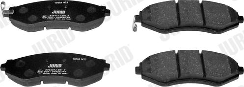 Jurid 572407J - Brake Pad Set, disc brake www.parts5.com