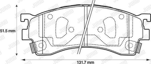 Jurid 572434J - Set placute frana,frana disc www.parts5.com