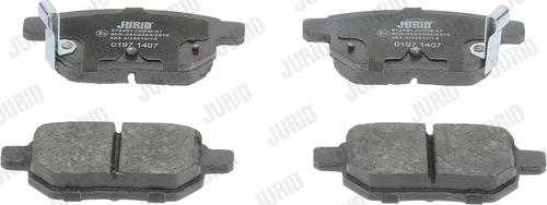 Jurid 572591J - Тормозные колодки, дисковые, комплект www.parts5.com