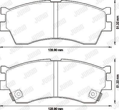 Jurid 572560J - Set placute frana,frana disc www.parts5.com