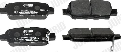 Jurid 572501J - Set placute frana,frana disc www.parts5.com