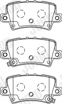 Jurid 572580J - Brake Pad Set, disc brake www.parts5.com