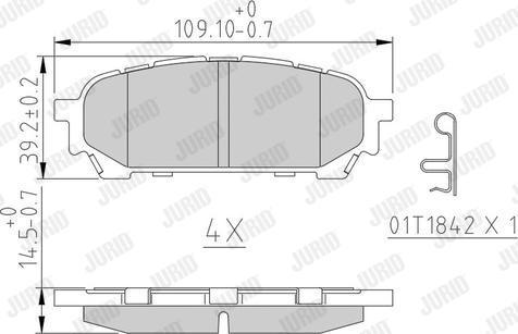 Jurid 572529J - Brake Pad Set, disc brake parts5.com