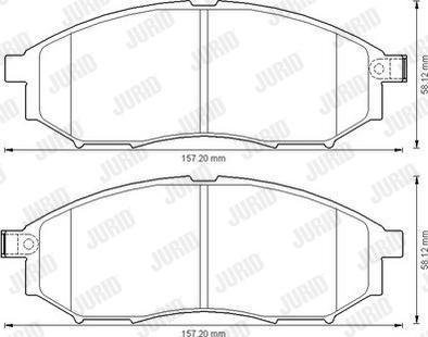 Jurid 572575J - Brake Pad Set, disc brake www.parts5.com