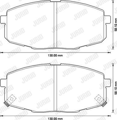 Jurid 572577JC - Set placute frana,frana disc www.parts5.com