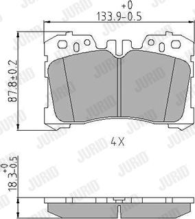 Jurid 572647J - Set placute frana,frana disc www.parts5.com