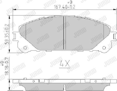 Jurid 572655J - Brake Pad Set, disc brake parts5.com