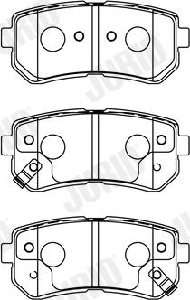 Jurid 572604J - Set placute frana,frana disc www.parts5.com