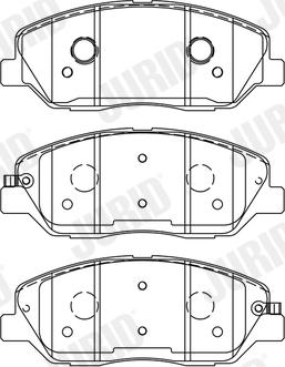 Jurid 572607J - Set placute frana,frana disc www.parts5.com