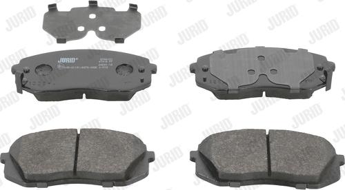 Jurid 572612J - Set placute frana,frana disc www.parts5.com