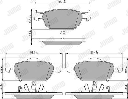 Jurid 572624J - Jarrupala, levyjarru www.parts5.com