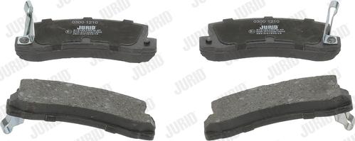 Jurid 572188J - Тормозные колодки, дисковые, комплект www.parts5.com