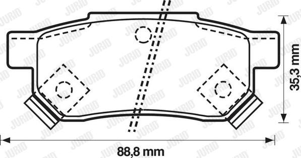 Jurid 572136J - Komplet kočnih obloga, disk kočnica www.parts5.com