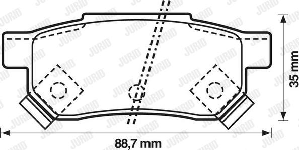 Jurid 572137J - Komplet kočnih obloga, disk kočnica www.parts5.com