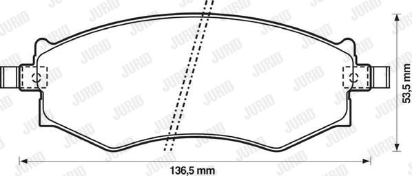 Jurid 572339J - Set placute frana,frana disc www.parts5.com