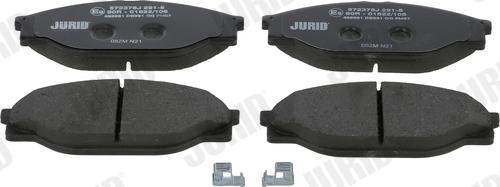 Jurid 572378J - Fren balata seti, diskli fren www.parts5.com