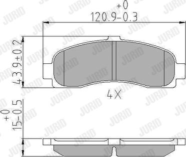 Jurid 572257J - Jarrupala, levyjarru www.parts5.com