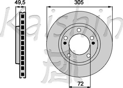 KRAFT AUTOMOTIVE 6045430 - Bremsscheibe www.parts5.com