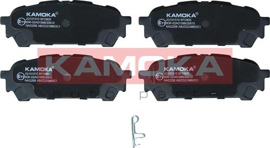 Kamoka JQ101510 - Brake Pad Set, disc brake www.parts5.com