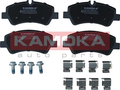 Kamoka JQ101043 - Sada brzdových destiček, kotoučová brzda www.parts5.com