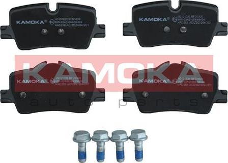 Kamoka JQ101033 - Brake Pad Set, disc brake www.parts5.com