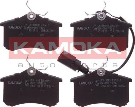 Kamoka JQ1011083 - Kit de plaquettes de frein, frein à disque www.parts5.com