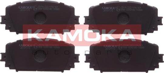 Kamoka JQ101173 - Sada brzdových destiček, kotoučová brzda parts5.com