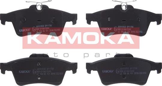 Kamoka JQ1013532 - Kit de plaquettes de frein, frein à disque www.parts5.com