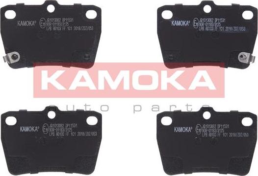 Kamoka JQ1013062 - Brake Pad Set, disc brake www.parts5.com