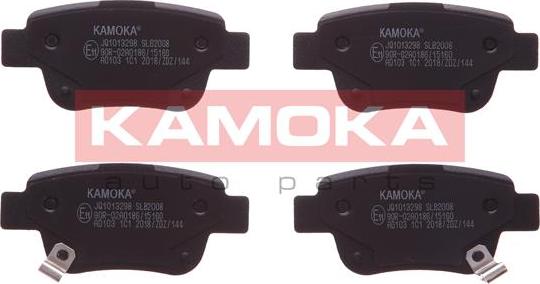 Kamoka JQ1013298 - Sada brzdových platničiek kotúčovej brzdy parts5.com