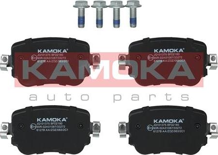 Kamoka JQ101375 - Fékbetétkészlet, tárcsafék www.parts5.com