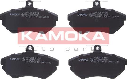 Kamoka JQ1012624 - Kit de plaquettes de frein, frein à disque www.parts5.com