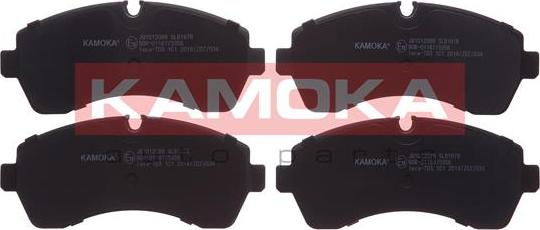 Kamoka JQ1012089 - Sada brzdových destiček, kotoučová brzda www.parts5.com