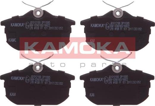 Kamoka JQ1012190 - Sada brzdových destiček, kotoučová brzda www.parts5.com