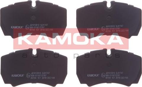 Kamoka JQ1012810 - Тормозные колодки, дисковые, комплект www.parts5.com