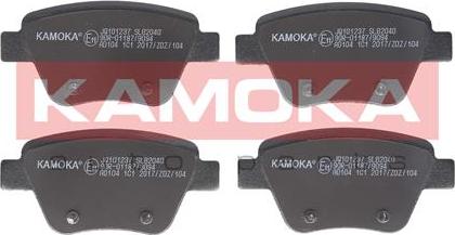 Kamoka JQ101237 - Brake Pad Set, disc brake parts5.com