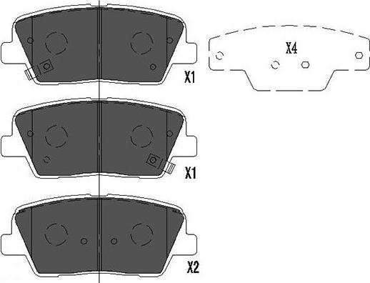 Kavo Parts KBP-3034 - Brake Pad Set, disc brake www.parts5.com