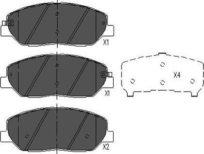 Kavo Parts KBP-3023 - Σετ τακάκια, δισκόφρενα www.parts5.com