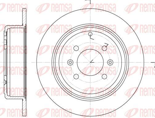 KRAFT AUTOMOTIVE 6055550 - Disc frana www.parts5.com