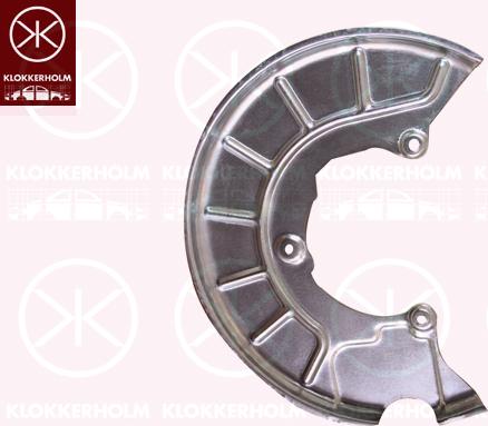 Klokkerholm 9545378 - Отражатель, защита, тормозной диск www.parts5.com