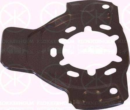 Klokkerholm 5051379 - Lim za zaštitu od prskanja, kočni disk www.parts5.com