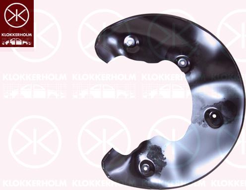 Klokkerholm 0029378 - Splash Panel, guard, brake disc www.parts5.com