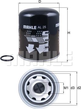KNECHT AL 25 - Air Dryer Cartridge, compressed-air system parts5.com