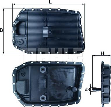 KNECHT HX 154 - Oil sump, automatic transmission parts5.com