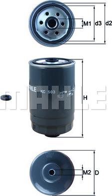 KNECHT KC 503 D - Fuel filter www.parts5.com