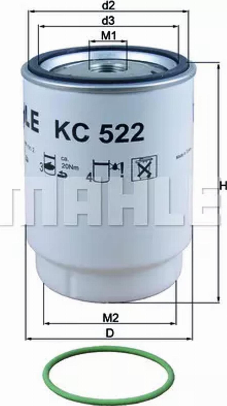 KNECHT KC 522D - Filtru combustibil www.parts5.com