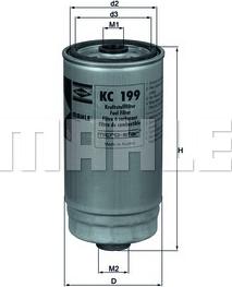 KNECHT KC 199 - Fuel filter www.parts5.com