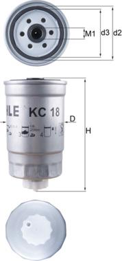 KNECHT KC 18 - Fuel filter www.parts5.com