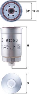 KNECHT KC 80 - Fuel filter www.parts5.com